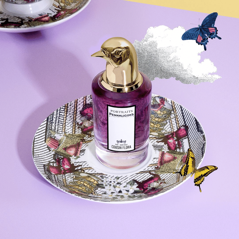 Penhaligon's Cousin Flora EDP là một tuyệt tác thuộc dòng sản phẩm Portraits của thương hiệu nước hoa danh tiếng Penhaligon's, lấy cảm hứng từ hình tượng nàng thiếu nữ Cousin Flora